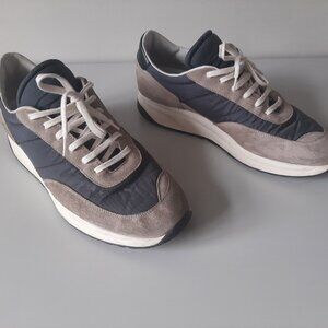 Common Projects Track Classic Leather Sneakers - Colour Grey & Tan - Men's 10